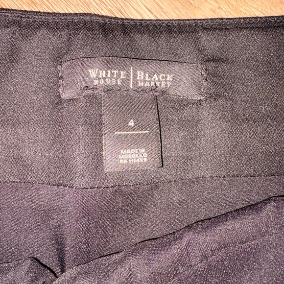 White House Black Market Black Mini Skirt with Button Accents - Picture 2 of 2